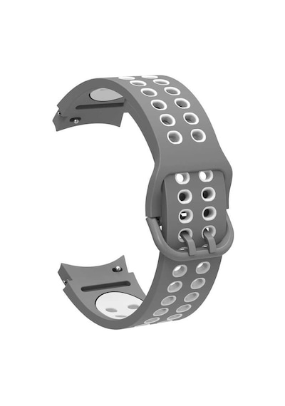 Galaxy Watch 4 44mm Krd-02 Uyumlu Zore Kordon-gri-beyaz