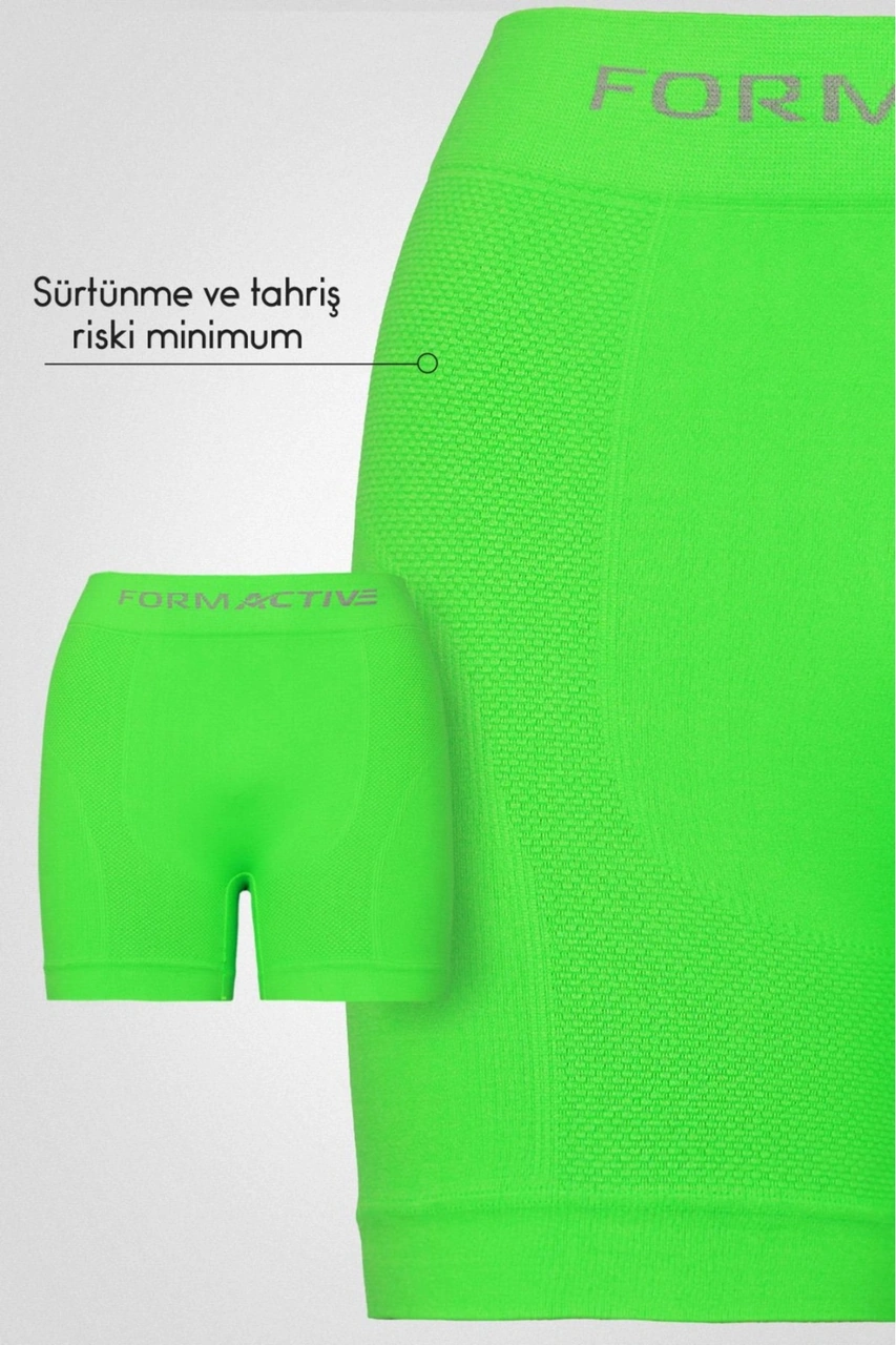 Tezzgelsin Erkek Dikişsiz/seamless Nefes Alabilen Boxer Neon Yeşil
