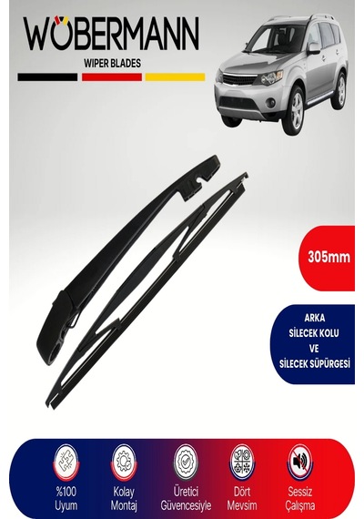 Wöbermann Mitsubishi Outlander Ex Cw 2007-2012 Arka Silecek Kolu Ve Süpürgesi Komple