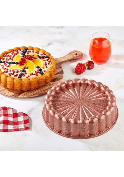 Elif Döküm Gri Kek Kalıbı - 26cm