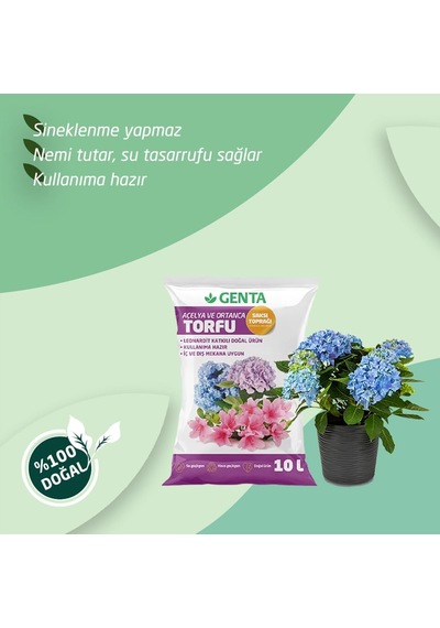 Genta Ortanca Ve Açelya Toprağı 10 Lt 0,250