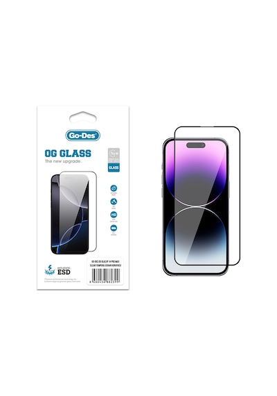 Teleplus Apple Uyumlu iPhone 14 Pro Max Godes Og Glass Antistatik Temperli Cam Ekran Koruyucu