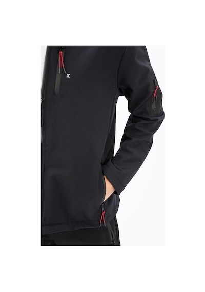 Exuma 2111161 Erkek Siyah Yağmur Rüzgar Geçirmez Softshell Özellikli Mont 001