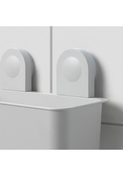 Vantuzlu Banyo Duş Sepeti 26x21 Cm MeridyenDukkan 3 Kancalı-Su Delikli Banyo Dekorasyonu-Sepeti Çok Renkli