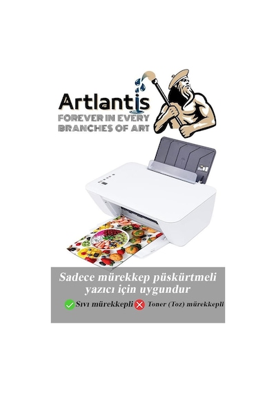 Fotoğraf Baskı Kağıdı A-4 240 Gr/m2 100'lü 1 Paket A4 Fotoğraf Kağıdı Ofis Ve Ev Tipi Mürekkepli Yazıcılar İçin