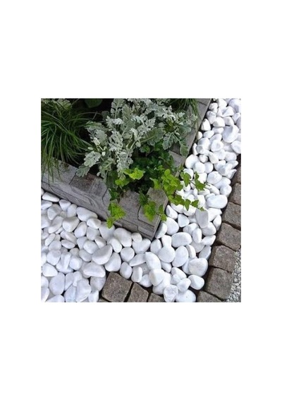 Tr Beyaz Dolomit Taş 10 Kg 4-6 Cm Dekorotif Bahçe Süs Taşı Loche No,67554443355