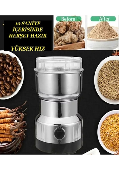 Kitchen Stuff Elektrikli Kahve Ve Baharat Öğütücü Çelik Öğütücü