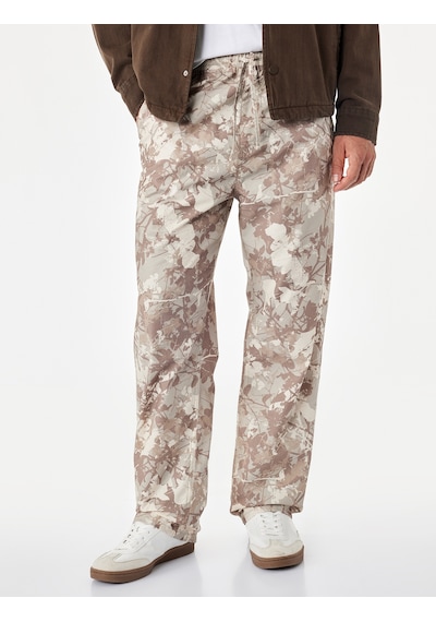 Koton Rahat Kalıp Pamuklu Kamuflaj Desenli Beli Bağcıklı Jean Pantolon Bej Desenli 7wam40211nd Ekru Desenli Koton Rahat Kalıp Pamuklu Kamuflaj Desenli Beli Bağcıklı Jean Pantolon Bej Desenli 7wam40211nd Ekru Desenli