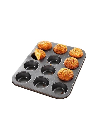 Karbon Çelik 12 Li Muffin Cupcake Kek Pişirme Kalıbı Cin800sy