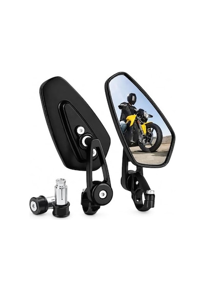 Ayarlanabilir Cnc Alüminyum Motosiklet Dikiz Aynası Seti