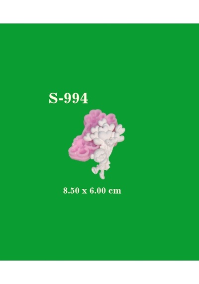 Balon Tutan Ayıcık Silikon Kalıp S994