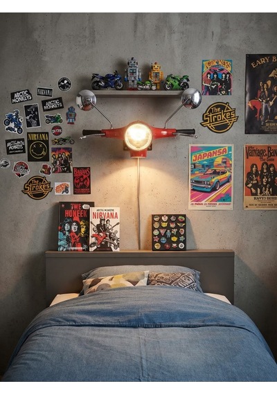 Aplik Retro Model Duvar Tipi Turkuaz
