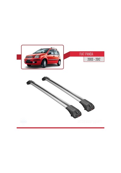 Fiat Panda 2003-2012 Arası İle Uyumlu Ace-1 Ara Atkı Tavan Barı Gri