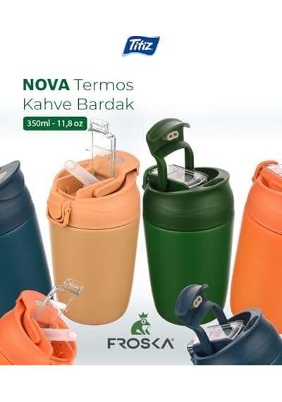 Termos Kahve Bardak Açık Beyaz