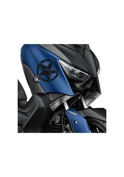Deeb Army Yamaha Xmax Yıldız Sticker Etiket Mat Siyah 2 Adet