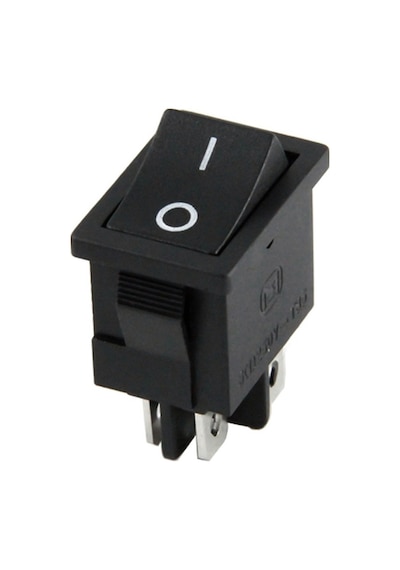 Mini Işıksız 4 Pinli Siyah Yükseltici Anahtarı Ic 122