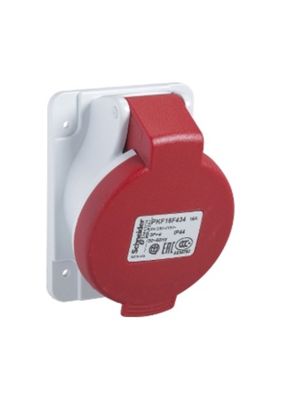 Pratika Soket - Vida - Açılı - - 3P + N + E - 380 ... 415 V Ac -