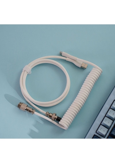 K88 Mekanik Oyun Klavyesi- 3 Modlu Hot Swap Rgb 4000 Mah Batarya + Gri Renk Coiled Klavye Kablosu