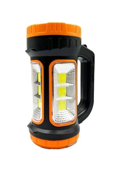 Volemi V-003 Güneş Enerjili Şarjlı Kamp Lambası 3 W + 15 W Uzun Menzilli Acil Durum Feneri Turuncu - Yeşil