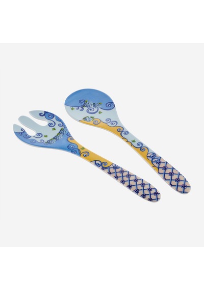 Mavi Melamin Servis Seti 28 Cm