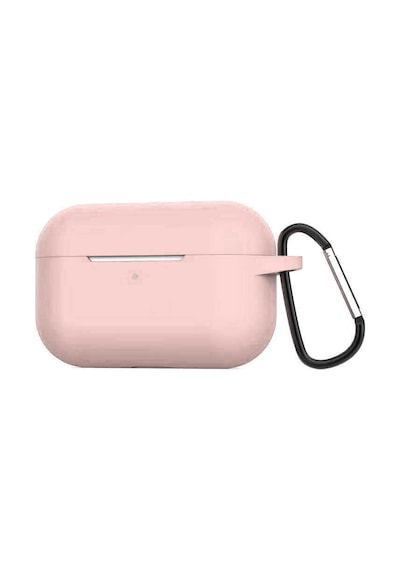 Apple Uyumlu  AirPods Pro Kılıf Zore Airbag Silikon Pembe Açık