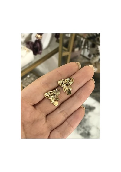 Füsun Kelebek Model Küpe Altın