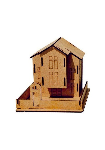 Ahşap Safranbolu Evi Maketi - 3 Boyutlu