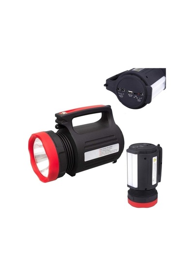 Silver Toss St-2886 Led El Feneri Kırmızı - Siyah