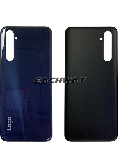 Oppo Realme 6 Pil Kapağı Arka Konut Kapı Cam Kasa Cep Telefonu Yedek Parçaları Rmx2001 Pil Arka Kapak Mavi Mavi
