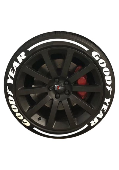 Good Year + Kuyruk Lastik Yazısı 31mm Araç Lastik Stickeri 8adet