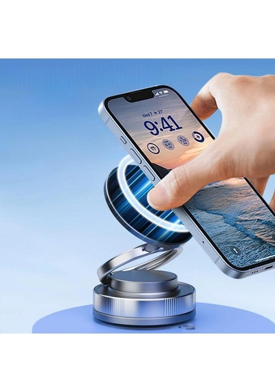 Durukar Vakumlu Manyetik Telefon Tutucu Güçlü Vakum 360 Döner Araç İçi Telefon Standı, Ultra Sab