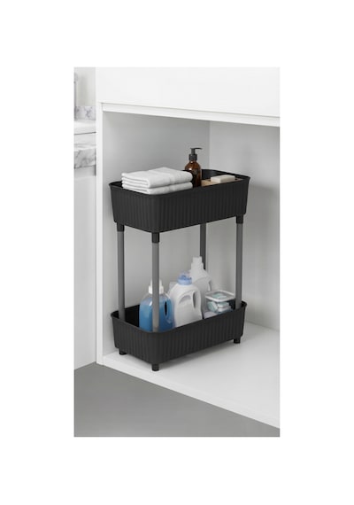 2 Katlı Plastik Düzenleyici Raf Siyah Mutfak Dolap İçi Raf Banyo Rafı Masa Altı Organizer Çok Amaçlı Saklama Düzenleyici 30x17,5x40,5 Cm Siyah Siyah 2 Katlı Plastik Düzenleyici Raf Siyah Mutfak Dolap İçi Raf Banyo Rafı Masa Altı Organizer Çok Amaçlı Saklama Düzenleyici 30x17,5x40,5 Cm Siyah Siyah