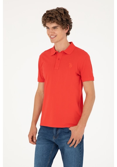 U.S. Polo Assn. Erkek Slim Fit Polo Yaka Kırmızı Basic Tişört 50294207-VR030 U.S. Polo Assn. Erkek Slim Fit Polo Yaka Kırmızı Basic Tişört 50294207-VR030