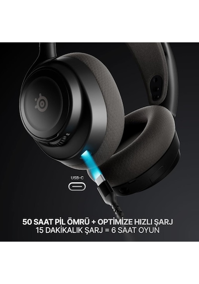 Steelseries Arctis Nova 7 Gen 2 Siyah Kablolu Kablosuz Kulak Üstü Oyuncu Kulaklığı - Teşhir