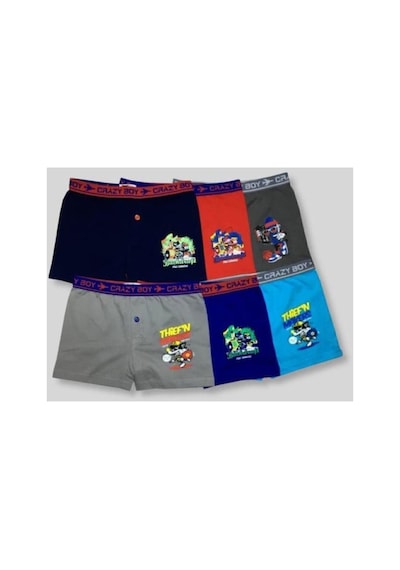 Tutku Erkek Çocuk Çok Renkli 6'lı Paket Elastan Pamuk Baskılı Boxer Çok Renkli Çok Renkl Tutku Erkek Çocuk Çok Renkli 6'lı Paket Elastan Pamuk Baskılı Boxer Çok Renkli Çok Renkl