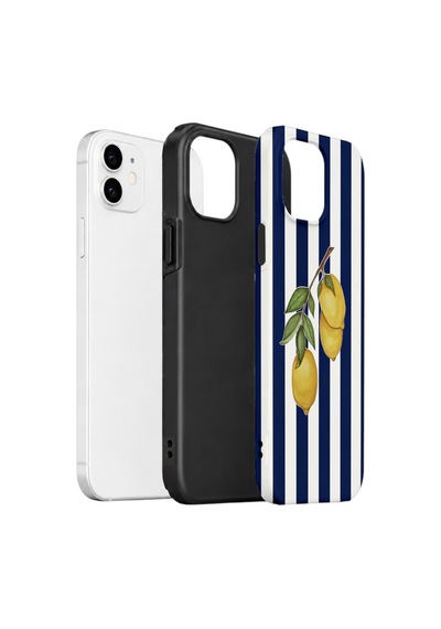Apple iPhone Uyumlu 11 Vorian Çift Katmanlı Kılıf Amalfi Lemon Branch