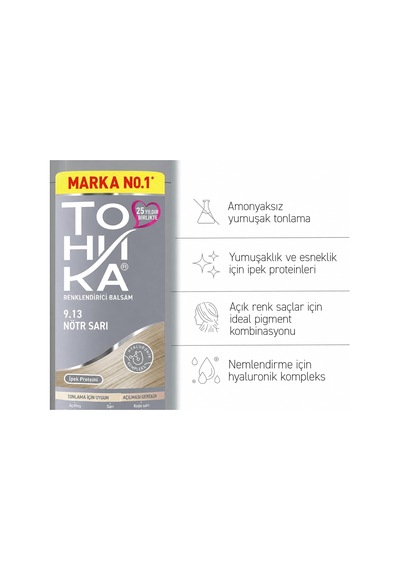 Tonıka Renk Veren Saç Balsamı 9.21 Küllü Sarı Ash Blonde 150 Ml Diğer