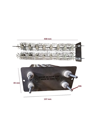 Kurutma Makinesi Kaset Tipi Rezistans 2x3500w 220v