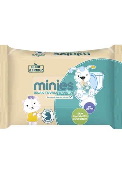 Minies Islak Tuvalet Kağıdı 60'lı