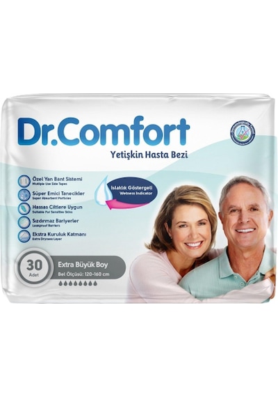 Dr.Comfort Tekstil Belbantlı Hasta Bezi XL 30'Lu