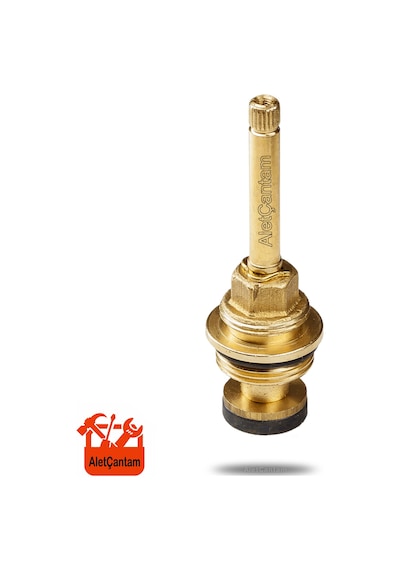 Aletçantam Ankastre Salmastra Geniş Tip 3/4 Stop Valf 9.5 CM Altın