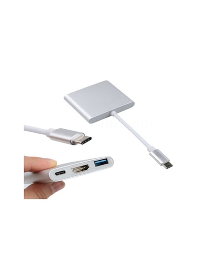 Daytona Cf01 4K Type C To 3 Portlu Hdmı-Usb Çevirici Adaptör