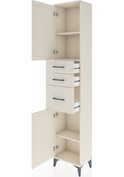 Arges Dolap 3 Raflı 3 Çekmeceli 2 Kapaklı 44x30x221 Aytaşı-ay... Aytaşı