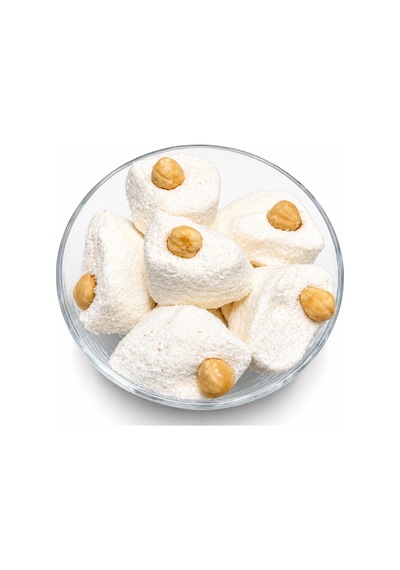 Lokum Fındıklı Beyaz - 250 Gr