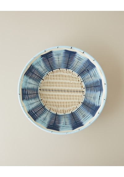 Coastlinear Plastik Sunumluk 30 Cm Mavi - Krem