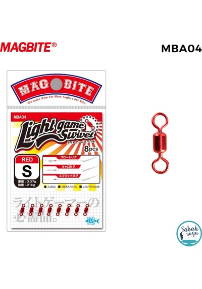 Magbite Light Game Swivel Fırdöndü Kırmızı S 8 Adet Standart