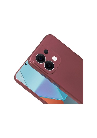 Xiaomi Redmi 15c İle Uyumlu Kılıf Soft Yumuşak Telefon Kılıfı Ve Temperli Cam Ekran Koruyucu Mürdüm