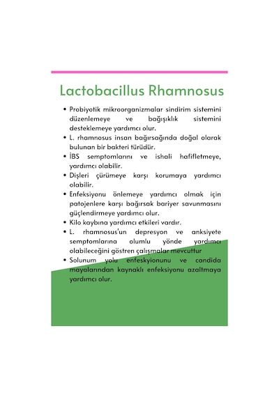 Microbiome Lactobacillus Rhamnosus 30 Kapsül