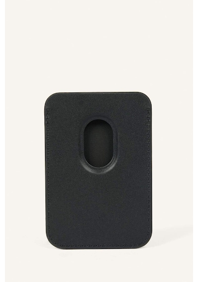 Defacto Magsafe Unisex Suni Deri Siyah Kartlık I6568axnsbk27 Siyah-bk27