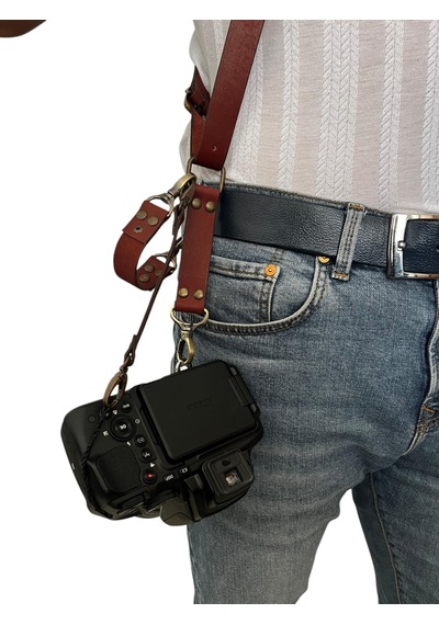 Hakiki Deri El Yapımı Kızıl Kahve Fotoğraf Makinesi Askısı - Smallrig 1/4 Vida Bağlantılı Kahverengi Hakiki Deri El Yapımı Kızıl Kahve Fotoğraf Makinesi Askısı - Smallrig 1/4 Vida Bağlantılı Kahverengi